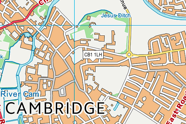 CB1 1LH map - OS VectorMap District (Ordnance Survey)