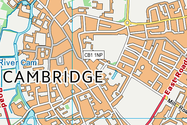 CB1 1NP map - OS VectorMap District (Ordnance Survey)