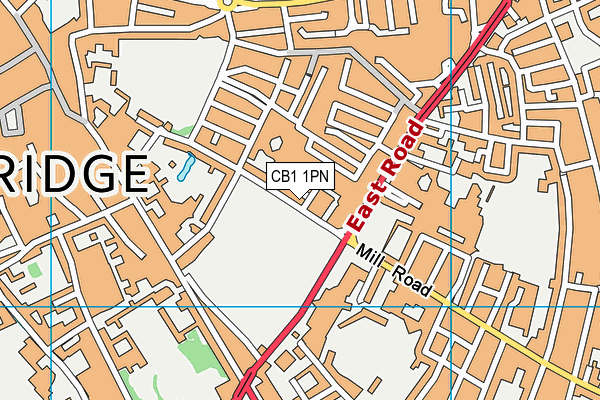 CB1 1PN map - OS VectorMap District (Ordnance Survey)