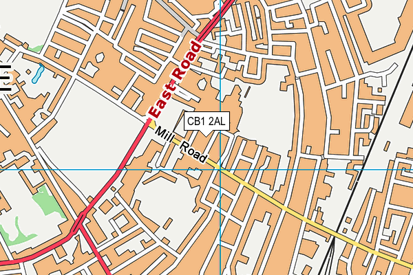 CB1 2AL map - OS VectorMap District (Ordnance Survey)