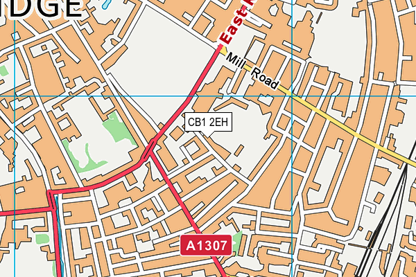 CB1 2EH map - OS VectorMap District (Ordnance Survey)