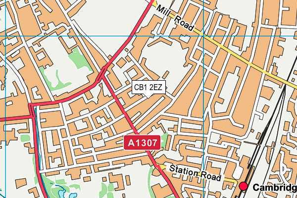 Sancton Wood School map (CB1 2EZ) - OS VectorMap District (Ordnance Survey)