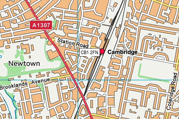 CB1 2FN map - OS VectorMap District (Ordnance Survey)