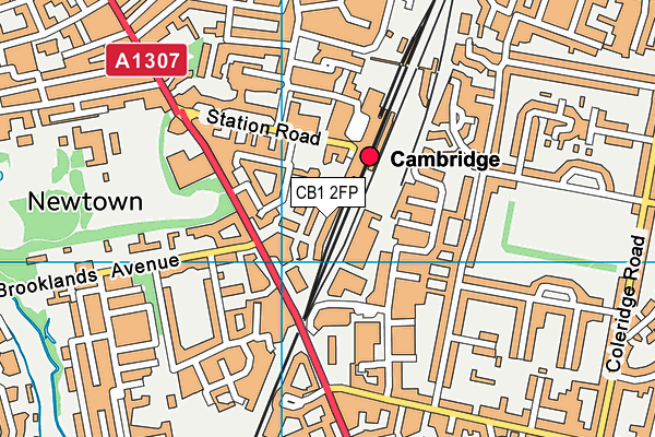 CB1 2FP map - OS VectorMap District (Ordnance Survey)