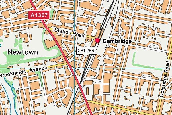 CB1 2FR map - OS VectorMap District (Ordnance Survey)