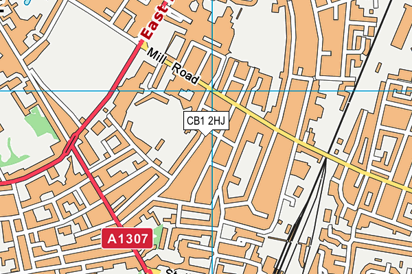 CB1 2HJ map - OS VectorMap District (Ordnance Survey)