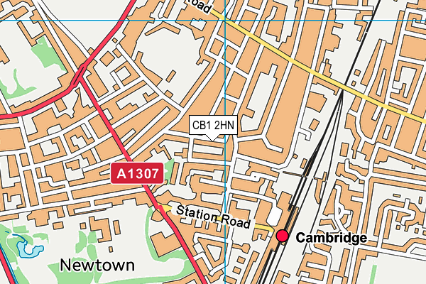CB1 2HN map - OS VectorMap District (Ordnance Survey)