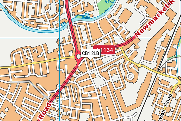 CB1 2LB map - OS VectorMap District (Ordnance Survey)