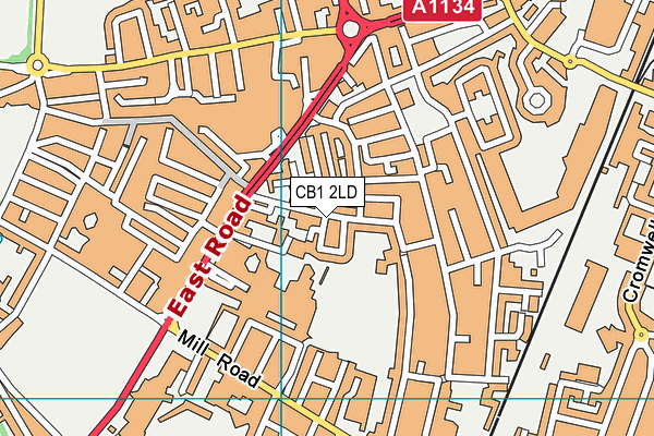 St Matthew's Primary School map (CB1 2LD) - OS VectorMap District (Ordnance Survey)