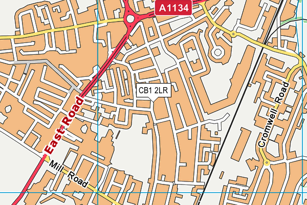CB1 2LR map - OS VectorMap District (Ordnance Survey)