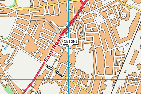 CB1 2NJ map - OS VectorMap District (Ordnance Survey)