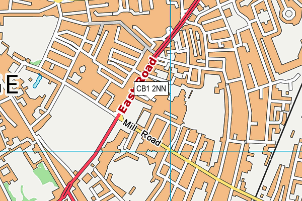 CB1 2NN map - OS VectorMap District (Ordnance Survey)