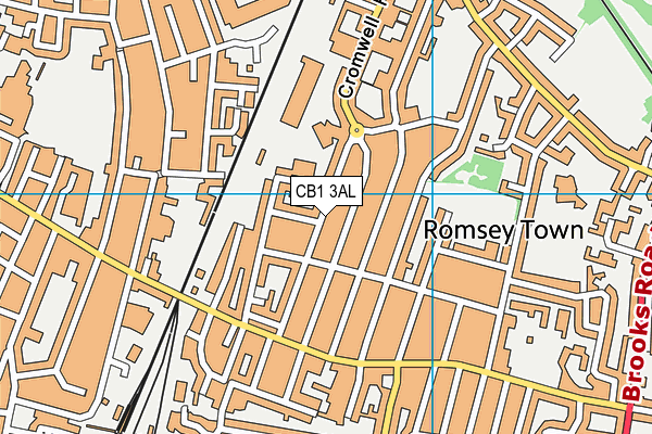 CB1 3AL map - OS VectorMap District (Ordnance Survey)