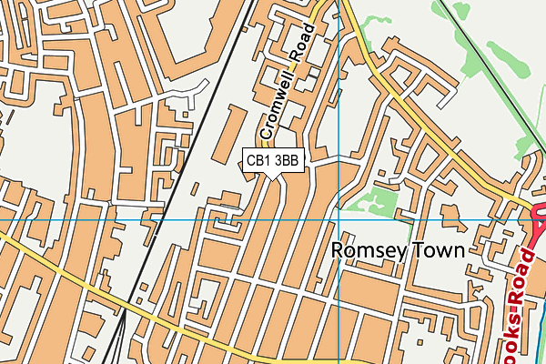 CB1 3BB map - OS VectorMap District (Ordnance Survey)