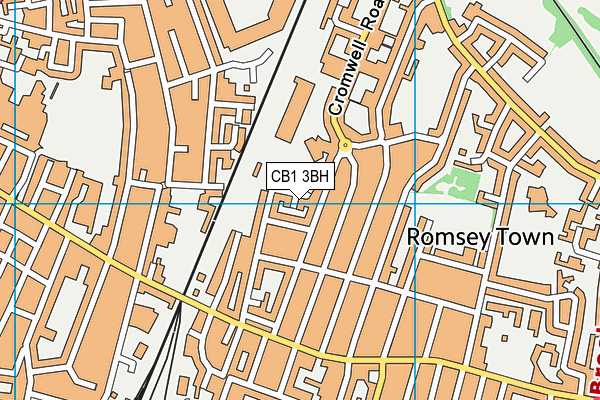 CB1 3BH map - OS VectorMap District (Ordnance Survey)