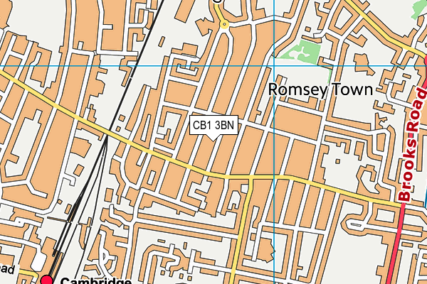 CB1 3BN map - OS VectorMap District (Ordnance Survey)