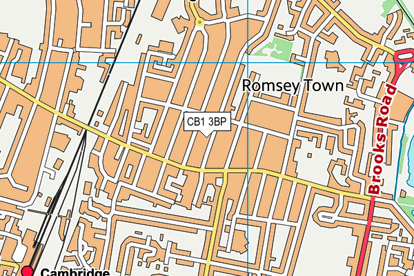 CB1 3BP map - OS VectorMap District (Ordnance Survey)