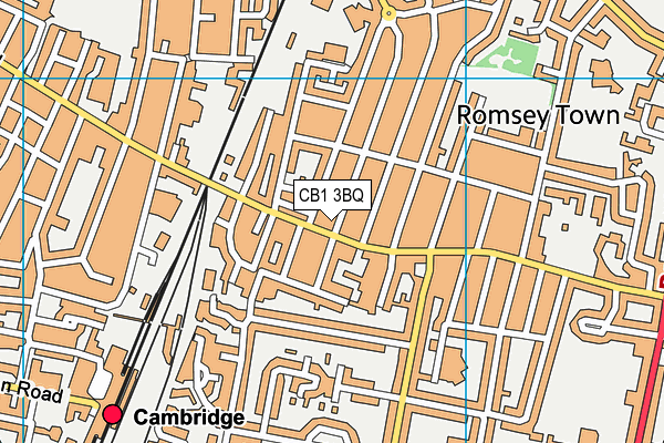 CB1 3BQ map - OS VectorMap District (Ordnance Survey)