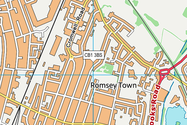 CB1 3BS map - OS VectorMap District (Ordnance Survey)