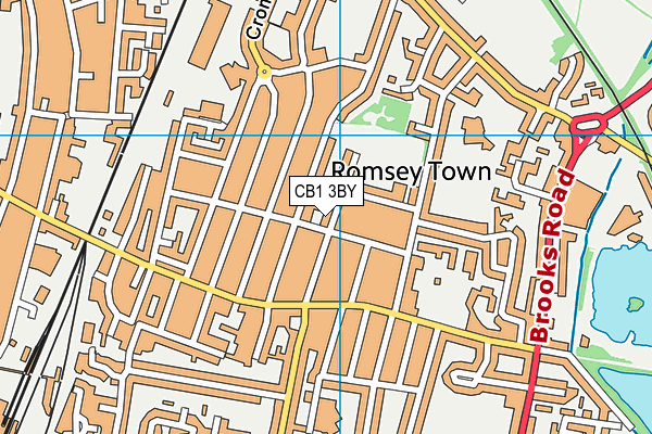 CB1 3BY map - OS VectorMap District (Ordnance Survey)