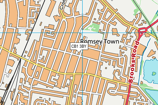 Map of CB1 PLUMBING & HEATING LTD at district scale