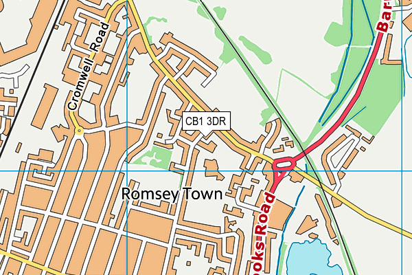 St Philip's CofE Aided Primary School map (CB1 3DR) - OS VectorMap District (Ordnance Survey)