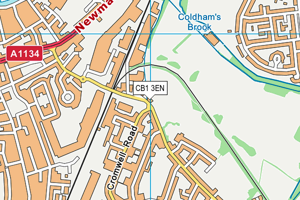 CB1 3EN map - OS VectorMap District (Ordnance Survey)