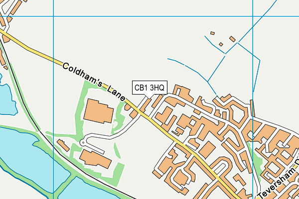 CB1 3HQ map - OS VectorMap District (Ordnance Survey)