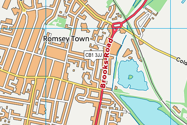 CB1 3JJ map - OS VectorMap District (Ordnance Survey)