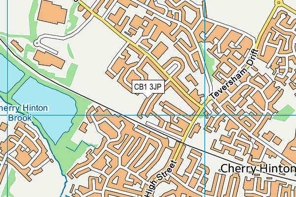 CB1 3JP map - OS VectorMap District (Ordnance Survey)