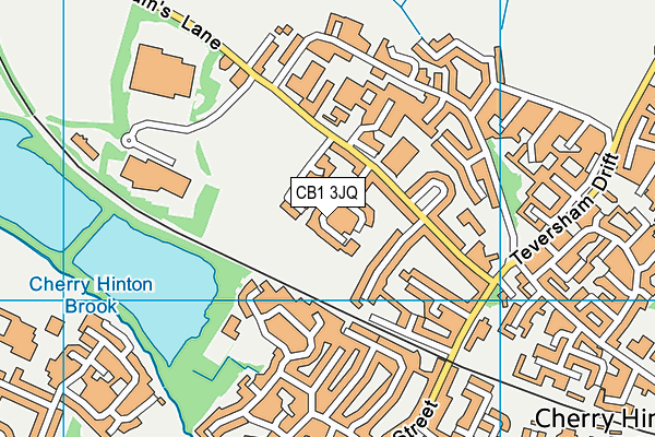 CB1 3JQ map - OS VectorMap District (Ordnance Survey)