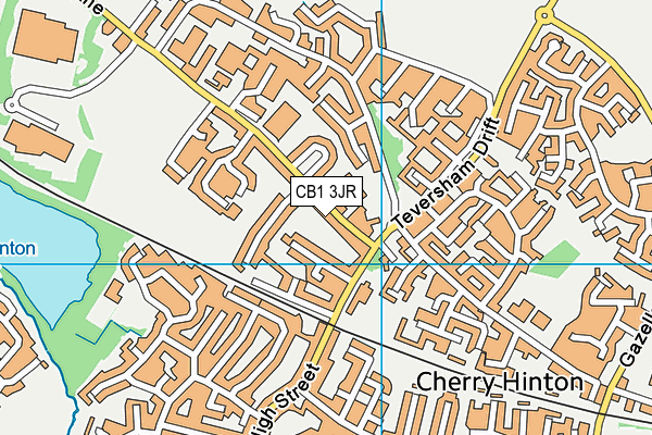 CB1 3JR map - OS VectorMap District (Ordnance Survey)