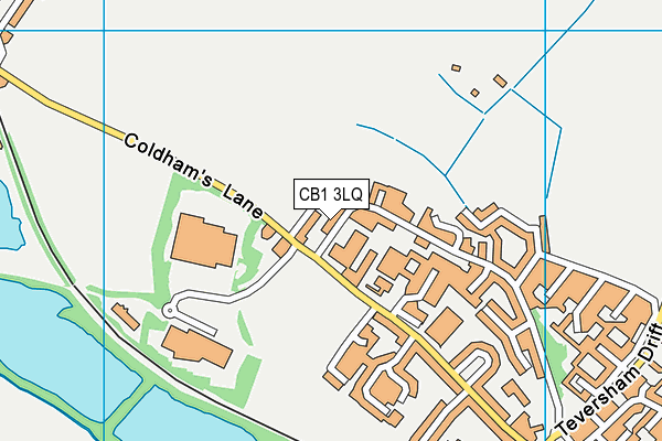 CB1 3LQ map - OS VectorMap District (Ordnance Survey)