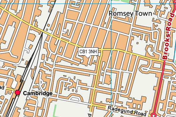 CB1 3NH map - OS VectorMap District (Ordnance Survey)