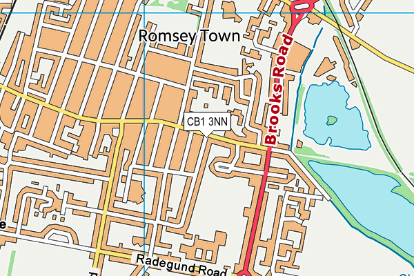 CB1 3NN map - OS VectorMap District (Ordnance Survey)