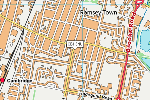 CB1 3NU map - OS VectorMap District (Ordnance Survey)