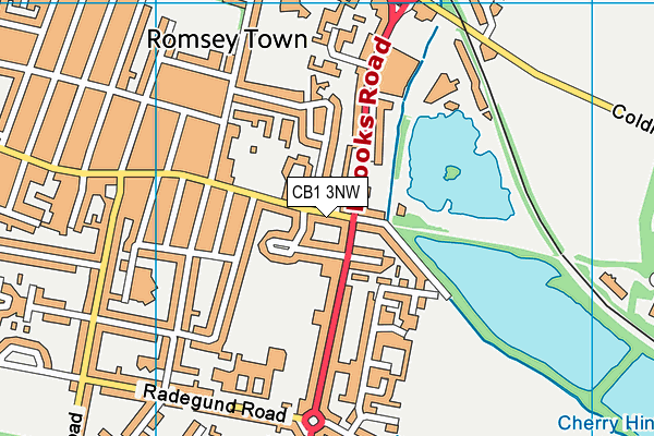 CB1 3NW map - OS VectorMap District (Ordnance Survey)