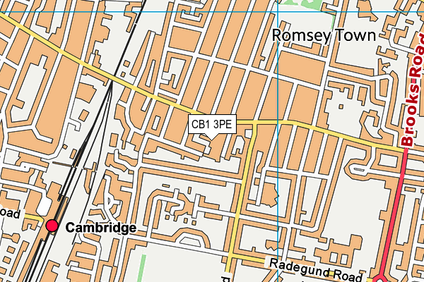 CB1 3PE map - OS VectorMap District (Ordnance Survey)