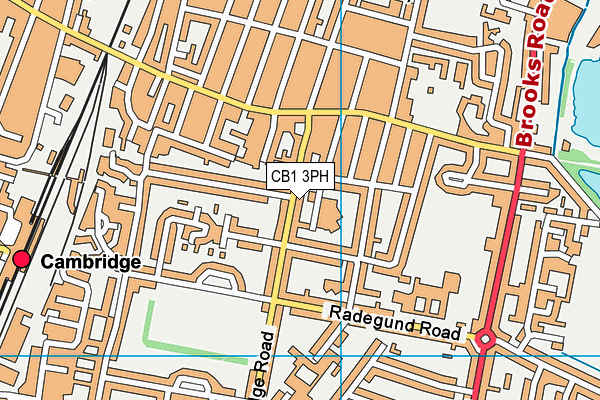 CB1 3PH map - OS VectorMap District (Ordnance Survey)