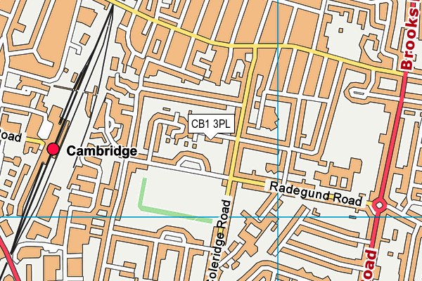 CB1 3PL map - OS VectorMap District (Ordnance Survey)
