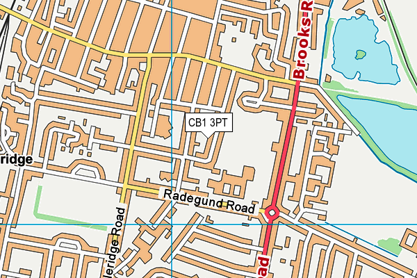 CB1 3PT map - OS VectorMap District (Ordnance Survey)