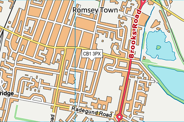 CB1 3PX map - OS VectorMap District (Ordnance Survey)