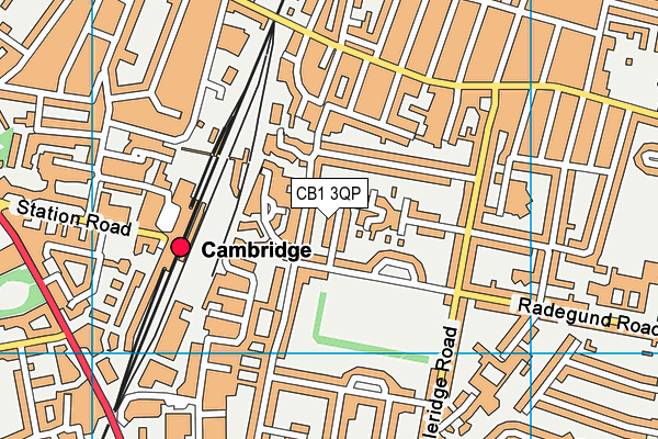 CB1 3QP map - OS VectorMap District (Ordnance Survey)