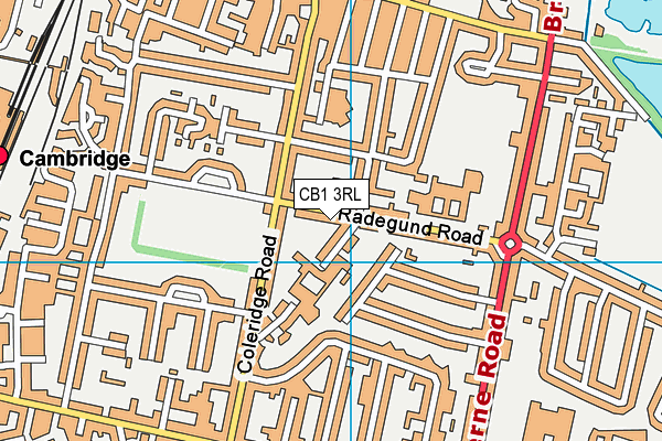 Ridgefield Primary School map (CB1 3RL) - OS VectorMap District (Ordnance Survey)