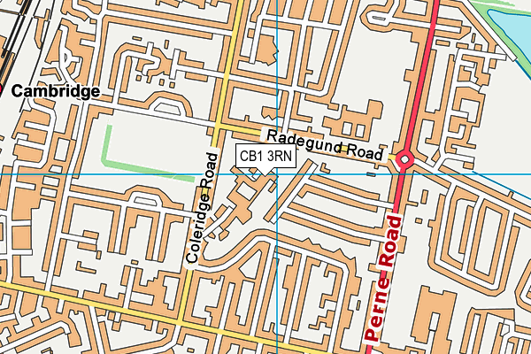 CB1 3RN map - OS VectorMap District (Ordnance Survey)