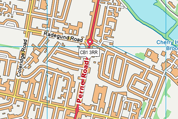 CB1 3RR map - OS VectorMap District (Ordnance Survey)