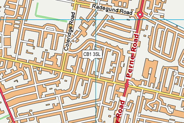 CB1 3SL map - OS VectorMap District (Ordnance Survey)