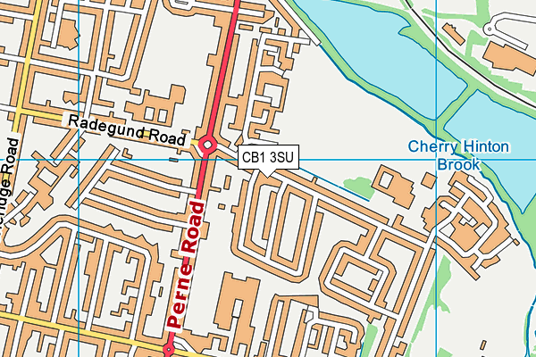 CB1 3SU map - OS VectorMap District (Ordnance Survey)