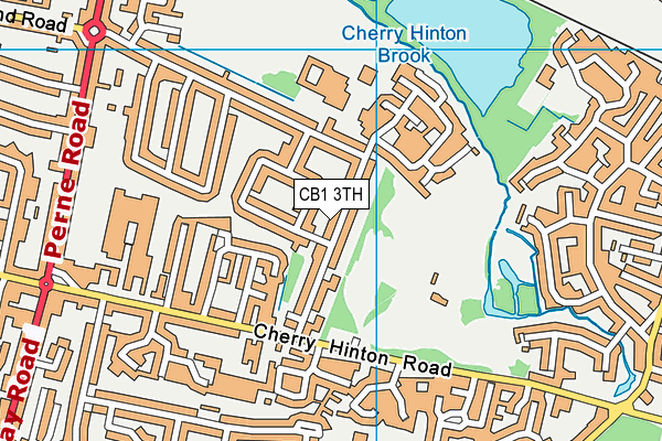 CB1 3TH map - OS VectorMap District (Ordnance Survey)