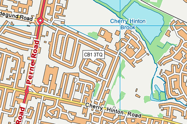 CB1 3TQ map - OS VectorMap District (Ordnance Survey)